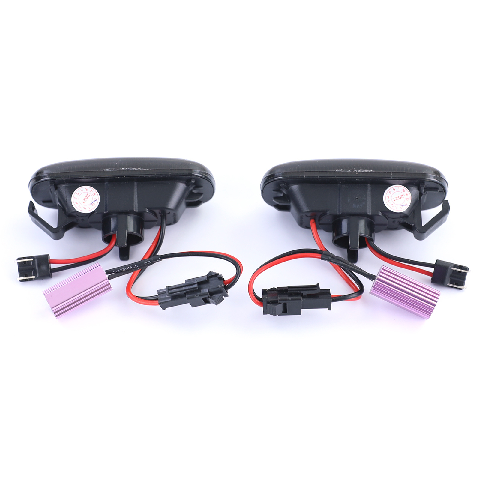 Zijkant knipperlichten - Audi A4 S4 RS4 TT A3 A6 S6 A8-type B6 B7 8J 8P C5 D3 - gerookt zwart