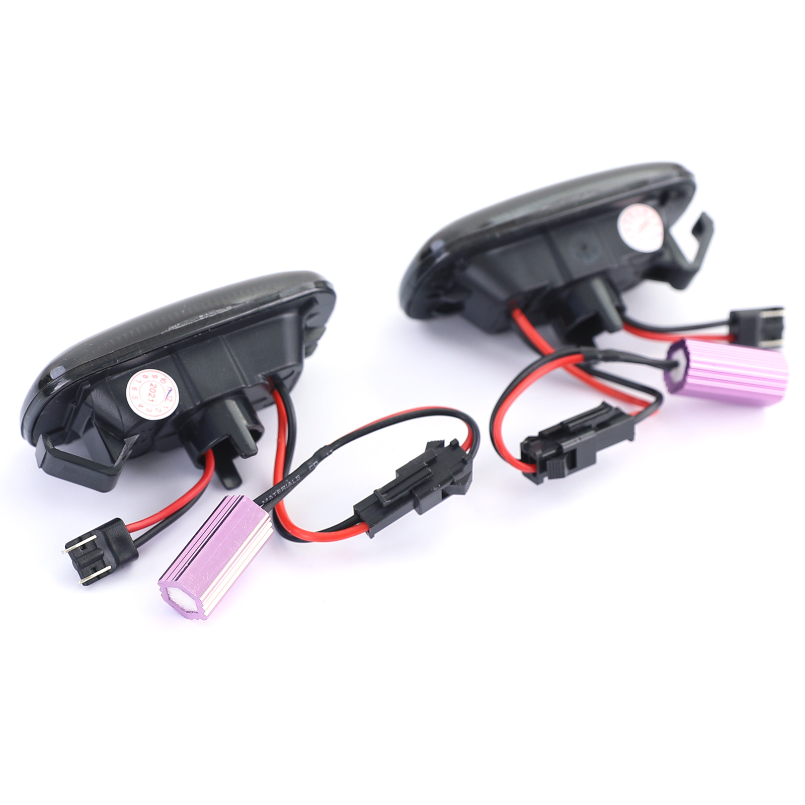 Zijkant knipperlichten - Audi A4 S4 RS4 TT A3 A6 S6 A8-type B6 B7 8J 8P C5 D3 - gerookt zwart
