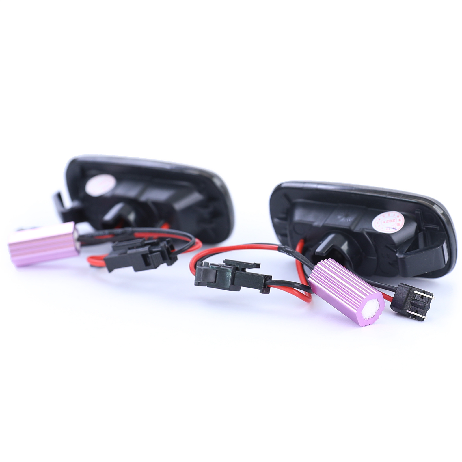 Zijkant knipperlichten - Audi A4 S4 RS4 TT A3 A6 S6 A8-type B6 B7 8J 8P C5 D3 - gerookt zwart
