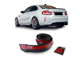 Achterspoiler lip - sportieve look - 1.58 m - zwart