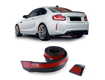 Achterspoiler lip - sportieve look - 1.58 m - zwart