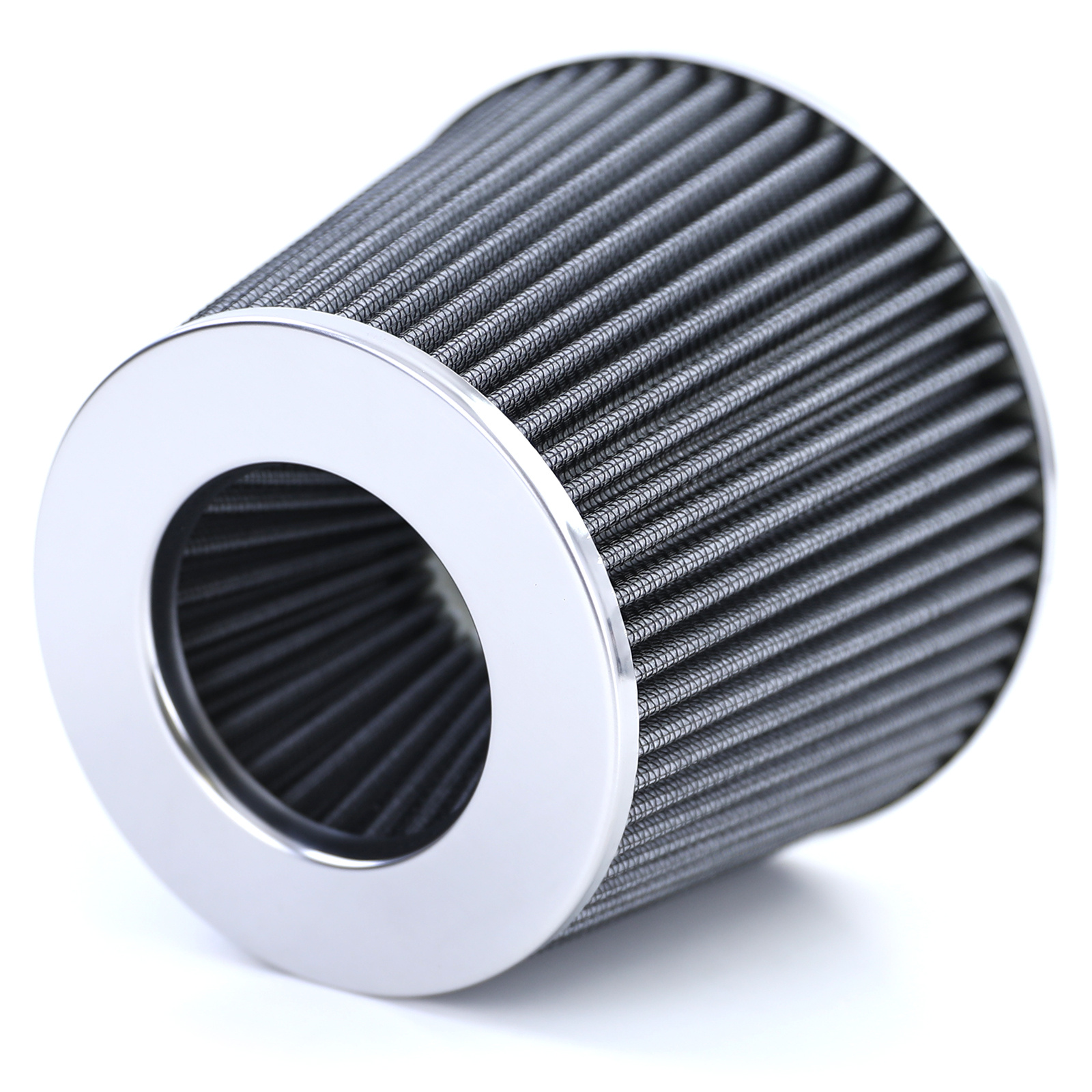 Luchtfilter auto - universeel filtersysteem - 60x70 mm - zilver