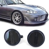 Zijkant knipperlichten - Mazda MX5 NA NB NB-FL 1990-2005 - gerookt zwart