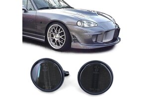 Zijkant knipperlichten - Mazda MX5 NA NB NB-FL 1990-2005 - gerookt zwart