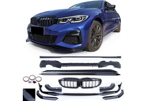 Bodykit - geschikt voor BMW 3er type-G20 2018 - kunststof - glanzend zwart