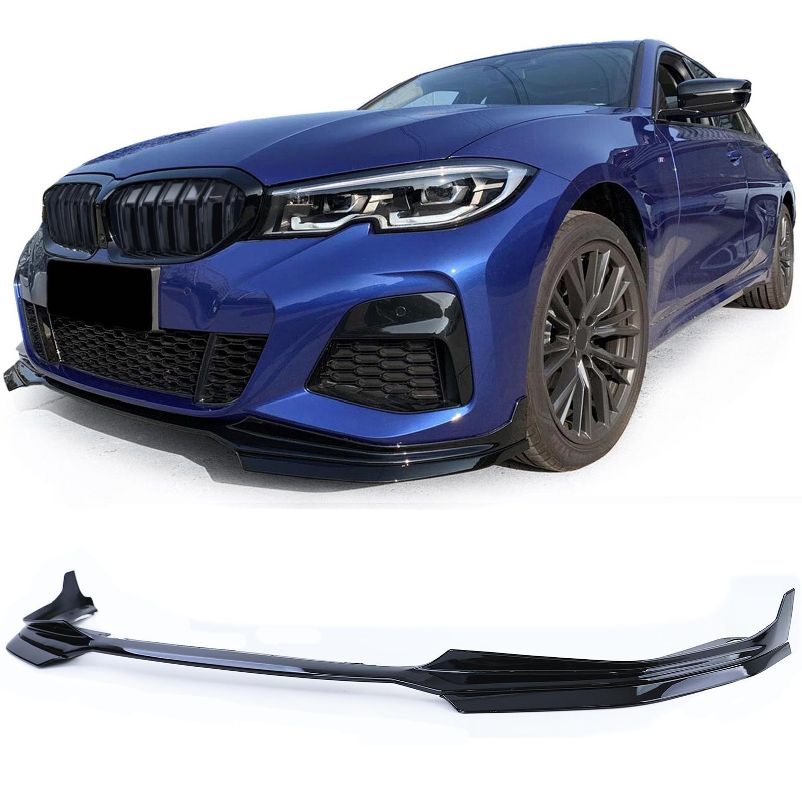 Bodykit - geschikt voor BMW 3er type-G20 2018 - kunststof - glanzend zwart