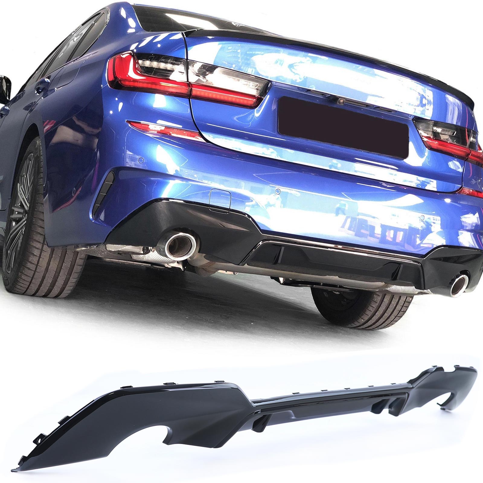 Bodykit - voor BMW 3er type-G20 2018 - kunststof - glanzend zwart