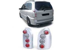 Achterlichten geschikt voor Opel Zafira A 1999-2005 - zilver