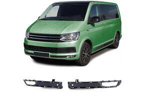 Mistlampframe - voor VW Bus T6 Bus/Transporter 2015-19 - glanzend zwart