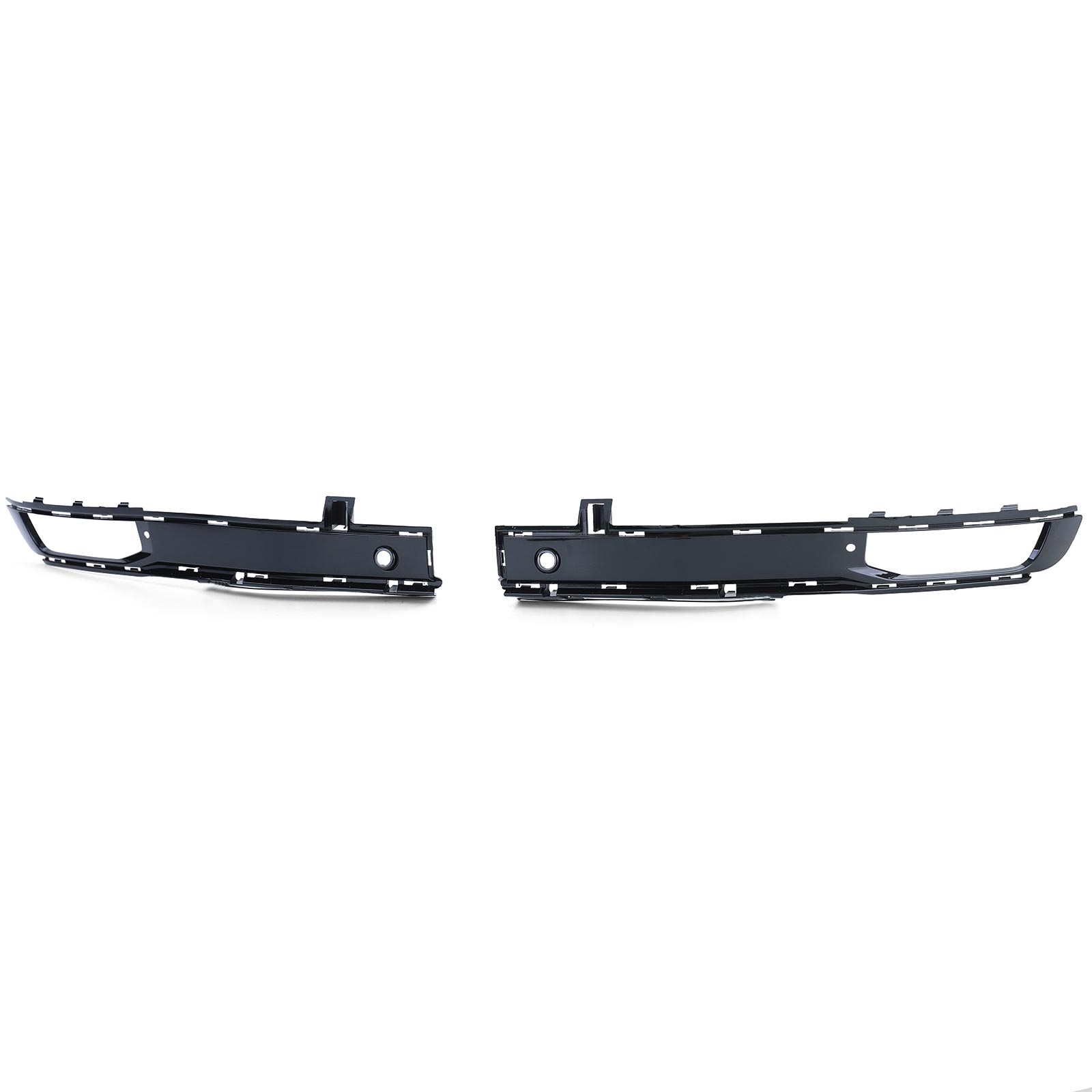 Mistlampframe - voor VW Bus T6 Bus/Transporter 2015-19 - glanzend zwart
