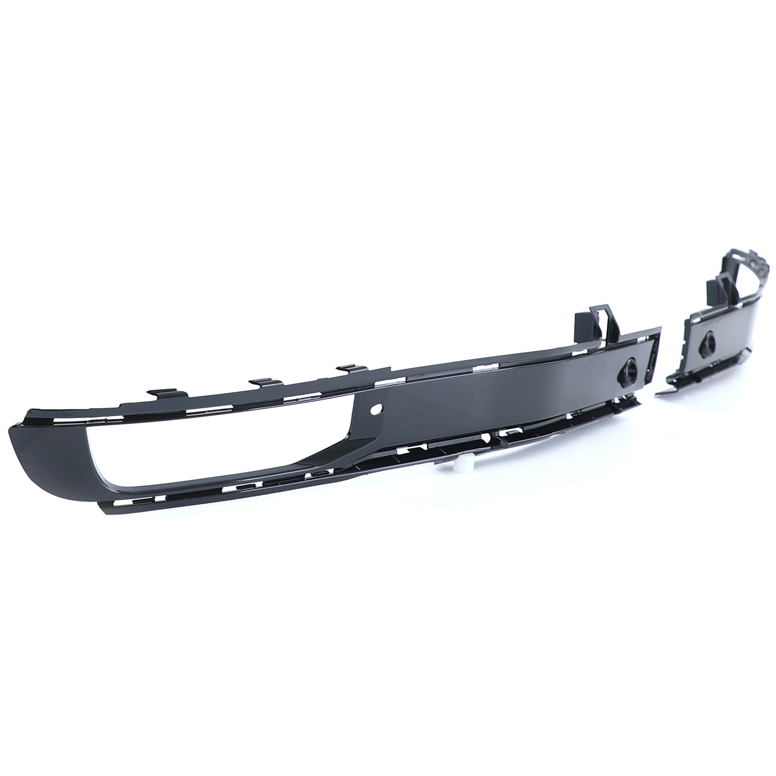 Mistlampframe - voor VW Bus T6 Bus/Transporter 2015-19 - glanzend zwart