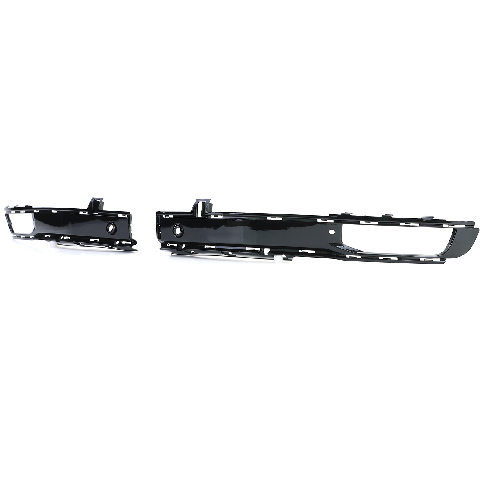 Mistlampframe - voor VW Bus T6 Bus/Transporter 2015-19 - glanzend zwart