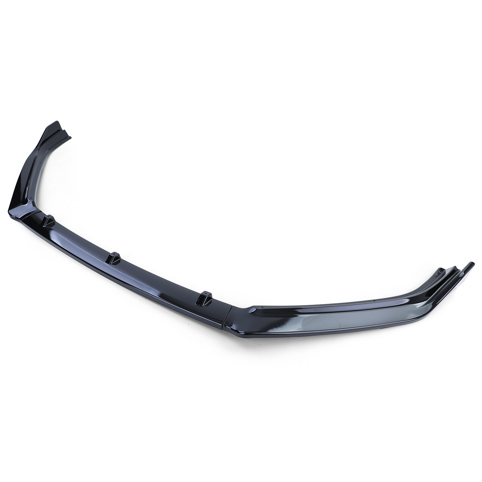 Spoiler - voorspoiler lip - voor VW Polo 5 6C 2014-2017 - glanzend zwart