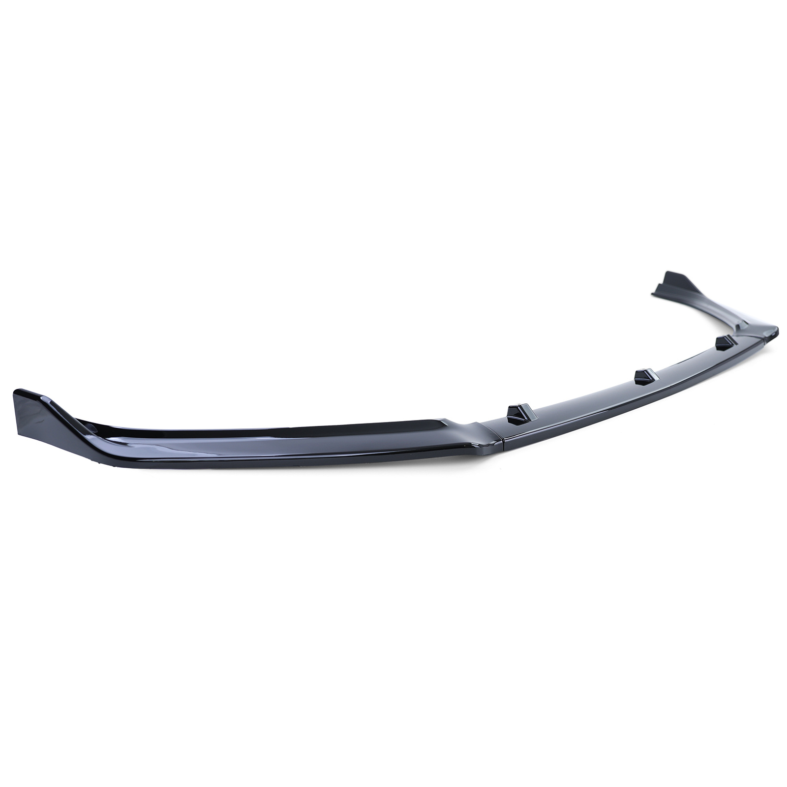 Spoiler - voorspoiler lip - voor VW Polo 5 6C 2014-2017 - glanzend zwart