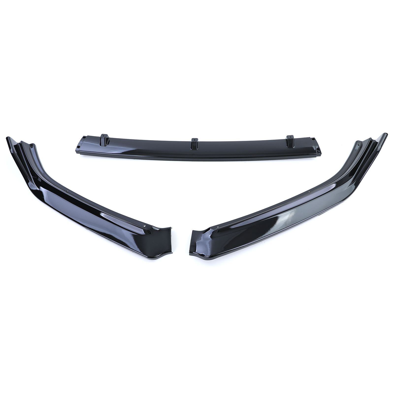 Spoiler - voorspoiler lip - voor VW Polo 5 6C 2014-2017 - glanzend zwart