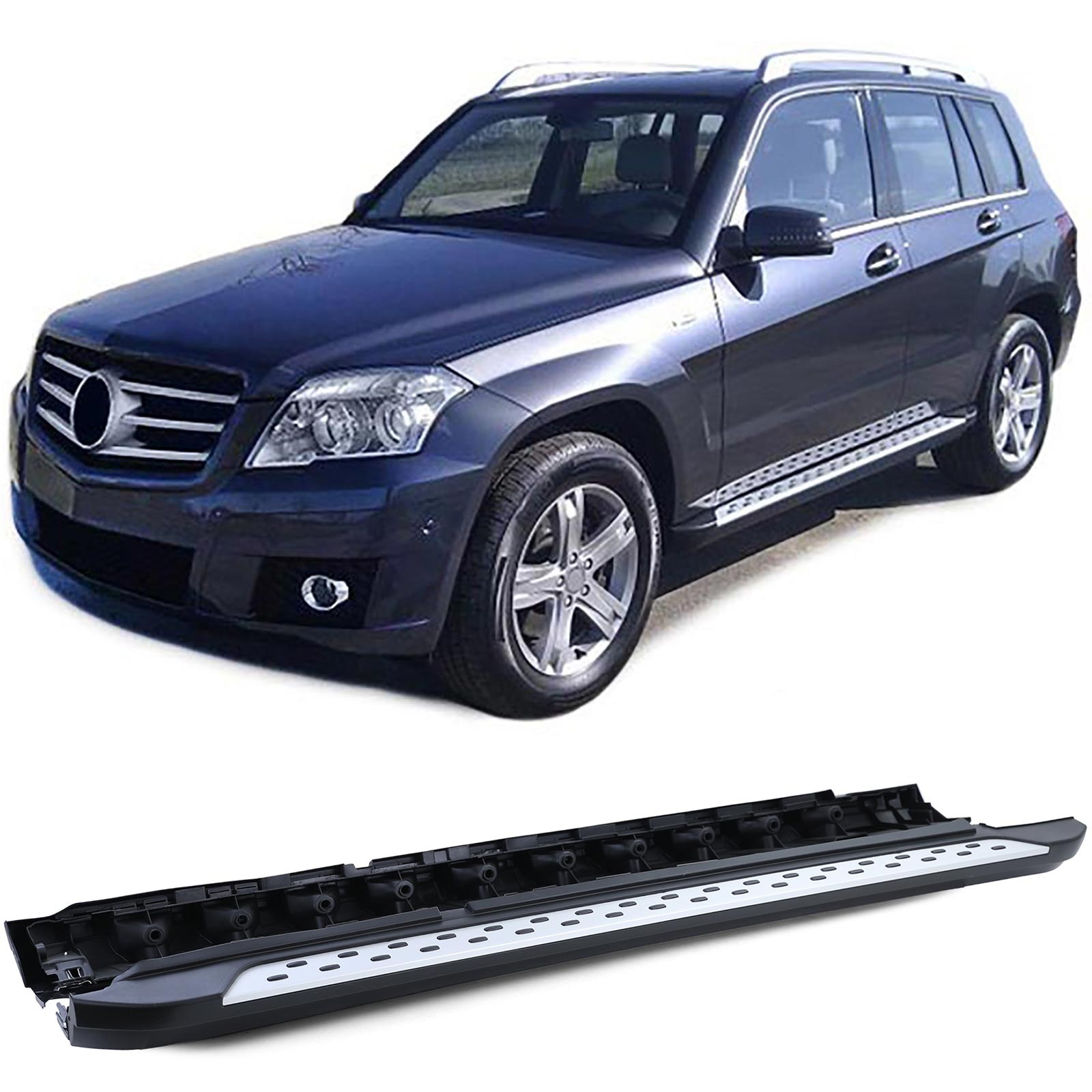 Treeplanken - voor Mercedes GLK X204 2008-2015 - met antislipnoppen