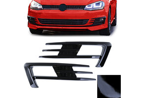 Mistlampframe geschikt voor VW Golf 7 sedan / estate 2012-16 - glanzend zwart
