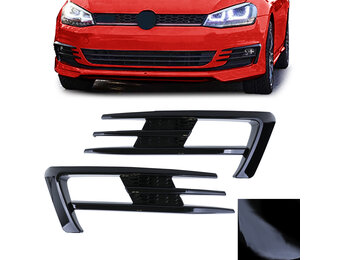 Mistlampframe geschikt voor VW Golf 7 sedan / estate 2012-16 - glanzend zwart