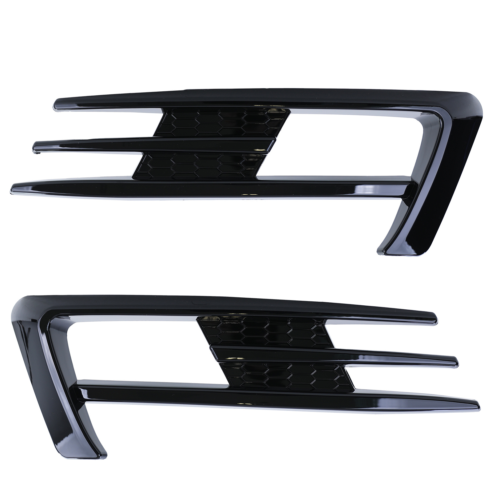 Mistlampframe - voor VW Golf 7 sedan / estate 2012-16 - glanzend zwart