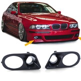 Mistlampframe - voor BMW 5er E39 Sedan / Touring 1995-03 - zwart