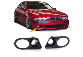Mistlampframe geschikt voor BMW 5er E39 Sedan / Touring 1995-03 - zwart