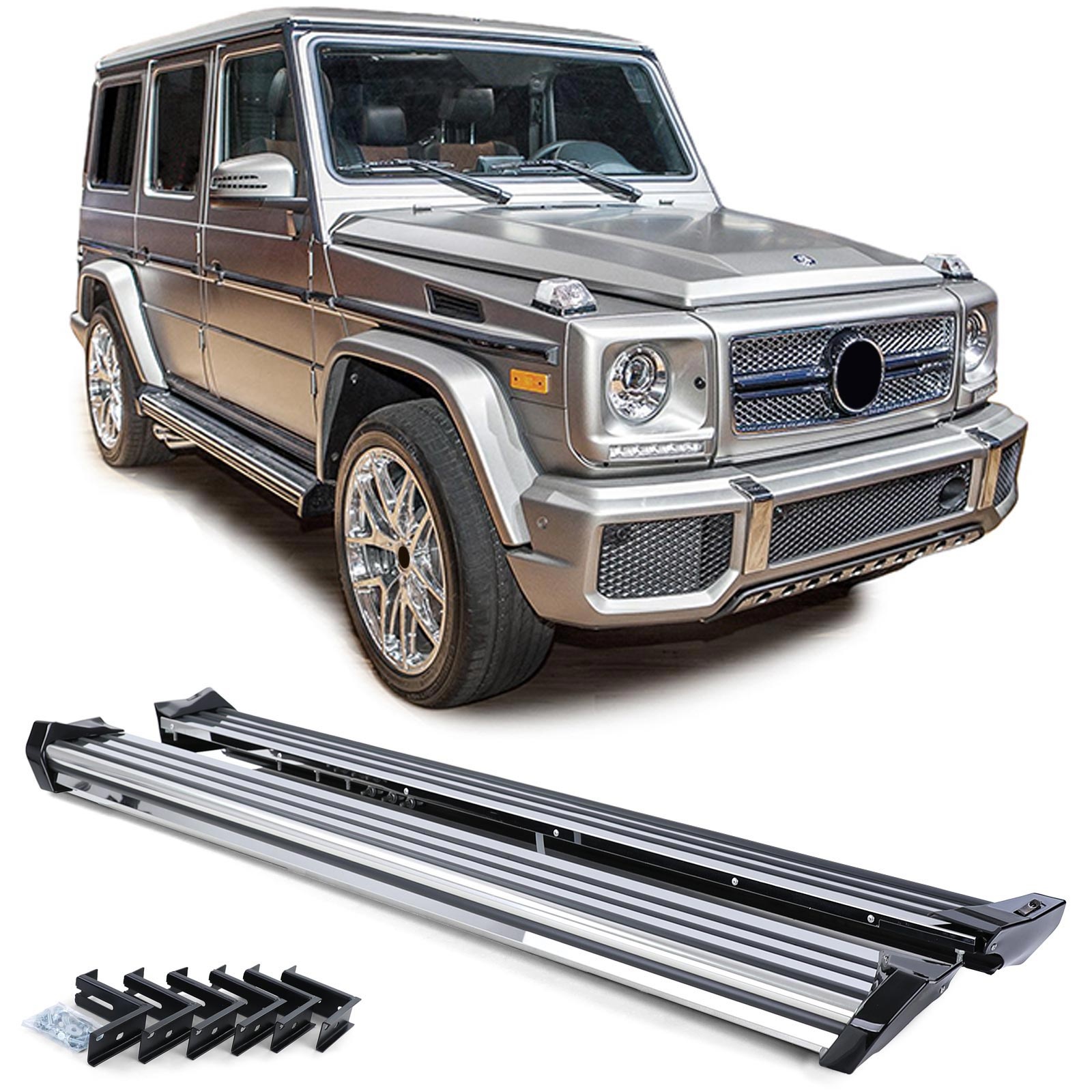 Treeplanken geschikt voor Mercedes G 463 1989-2015 - 180x15,5x12 cm