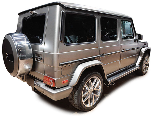 Treeplanken geschikt voor Mercedes G 463 1989-2015 - 180x15,5x12 cm