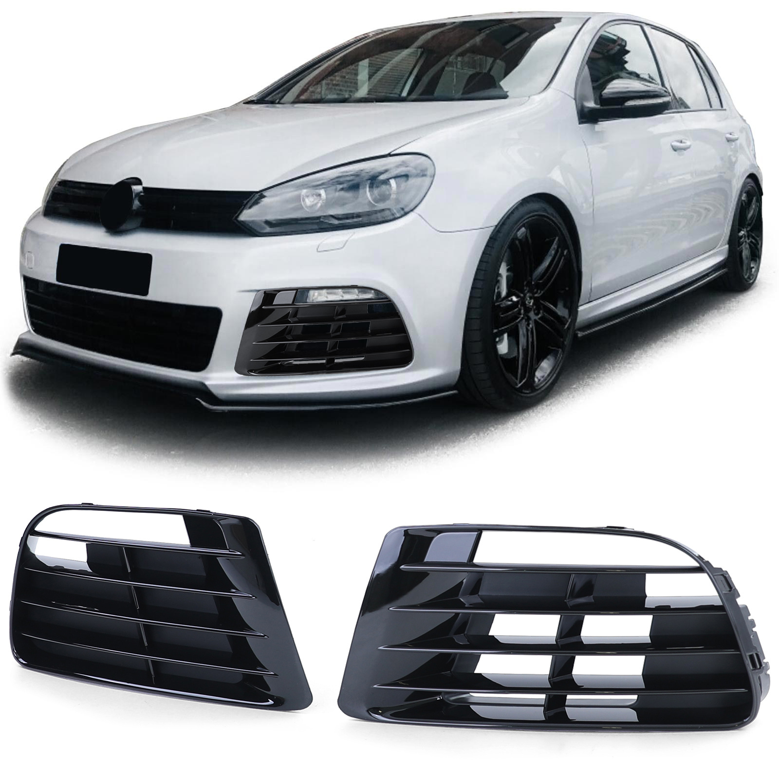 Autogrille - bumpergrille - geschikt voor VW Golf 6 1K 2009-2012