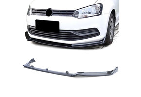Spoiler - voorspoiler lip - voor VW Polo 5 6C 2014-2017 - carbon look