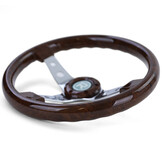 Autostuur - racestuur - houtlook - ø 350 mm - bruin