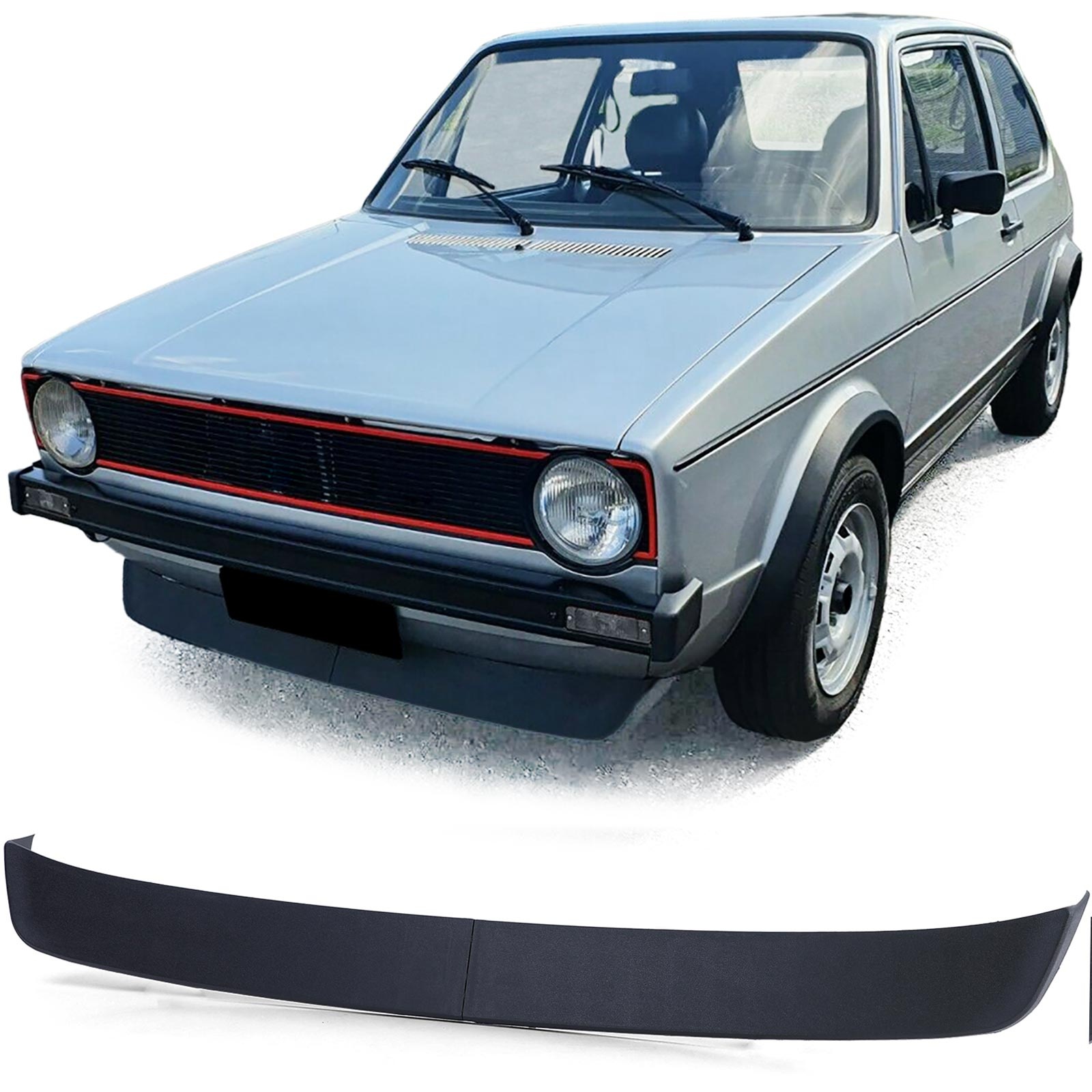 Spoiler - voorspoiler GTI lip - voor VW Golf 1 / Jetta 1 / Caddy 1