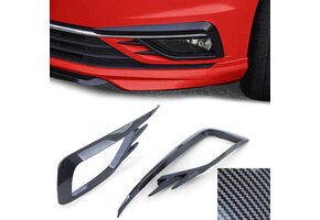 Mistlampframe - geschikt voor VW Golf 7 sedan / variant 2017-2020 - glanzend carbon