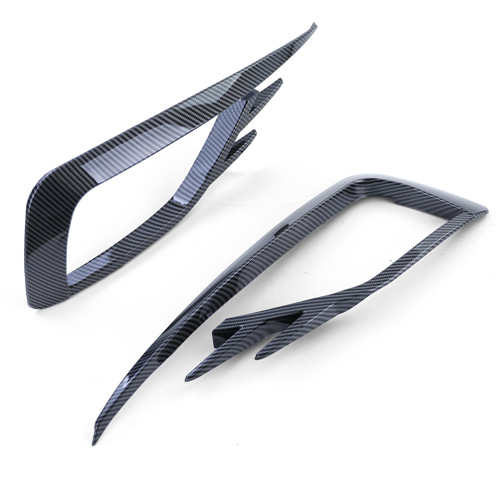 Mistlampframe - geschikt voor VW Golf 7 sedan / variant 2017-2020 - glanzend carbon