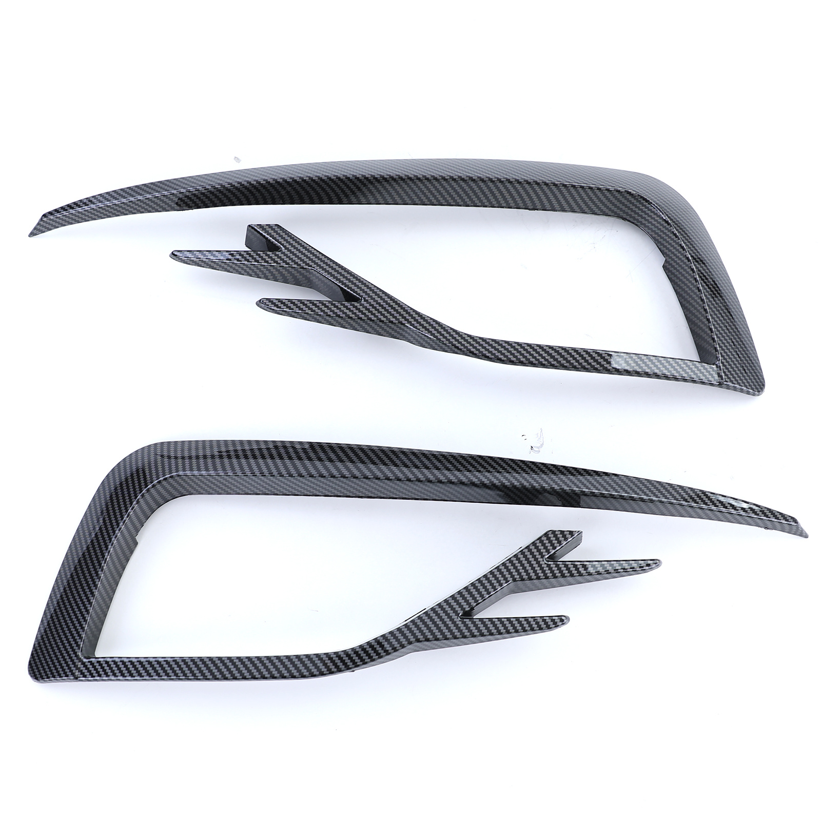 Mistlampframe - voor VW Golf 7 sedan / variant 2017-2020 - glanzend carbon