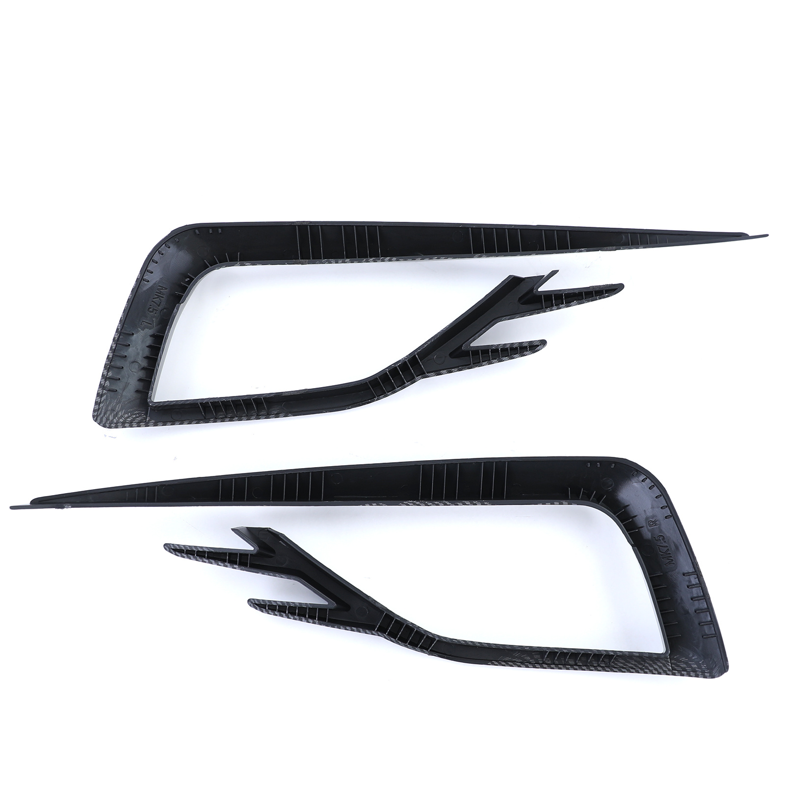 Mistlampframe - geschikt voor VW Golf 7 sedan / variant 2017-2020 - glanzend carbon