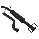 Sport voordemper - voor Opel Astra G 2.0T Z20LET - Coupe - E-keurmerk - zwart