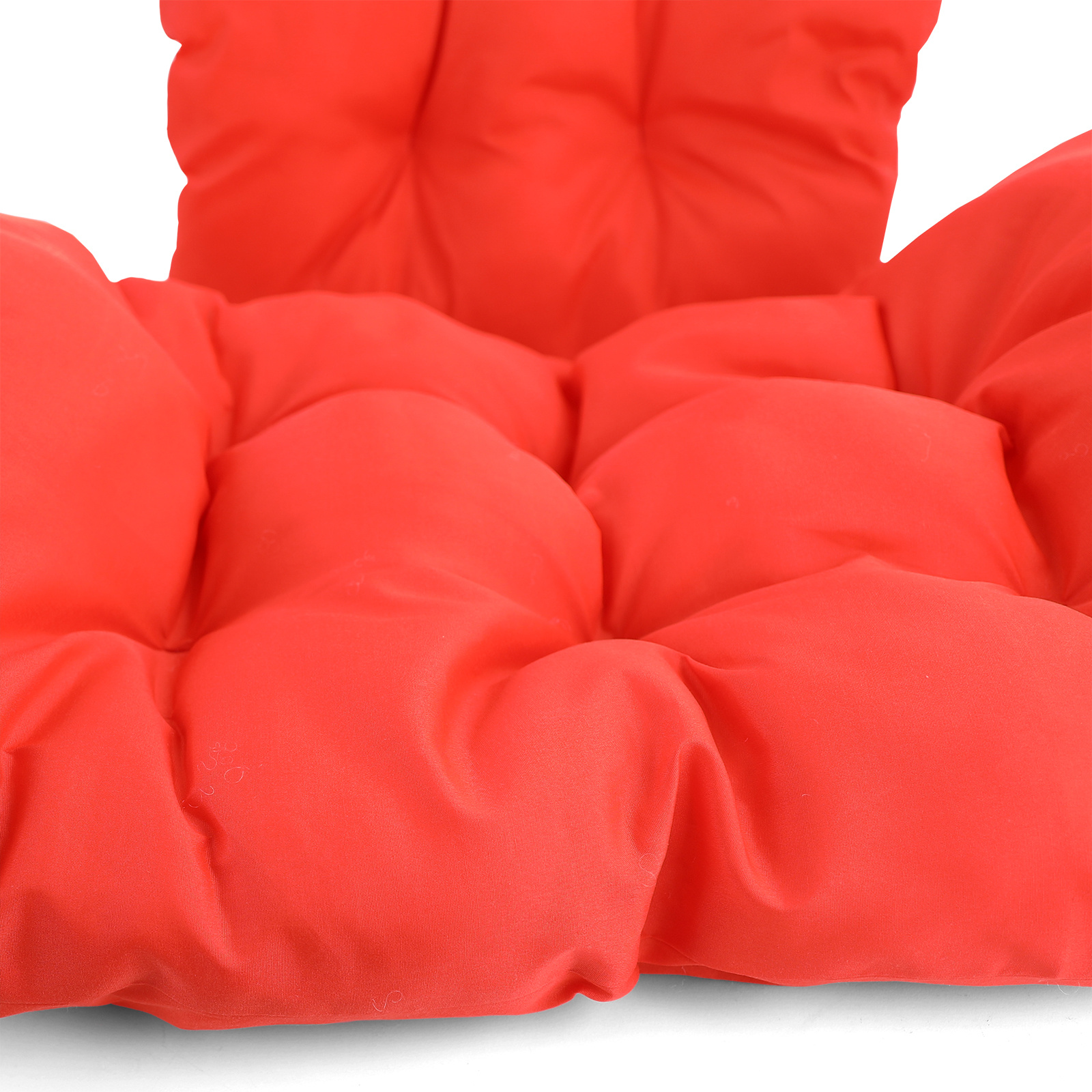 Hangstoel - ei stoel - 90x117x60 cm - met kussen - grijs oranje