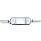 Halterstang - bicep en triceps trainer - 88,5 cm - chroom