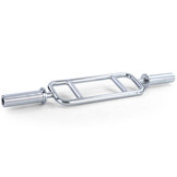 Halterstang - bicep en triceps trainer - 88,5 cm - chroom