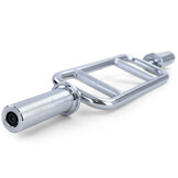 Halterstang - bicep en triceps trainer - 88,5 cm - chroom