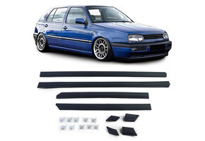 Stootlijsten geschikt voor VW Golf 3 1991-1997 Sedan - 8-delig - zwart