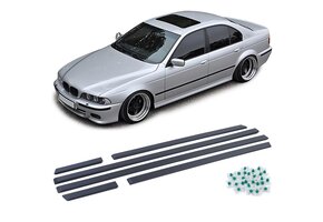 Stootlijsten - voor BMW 5 serie type-E39 1995-2003 - matte zwart