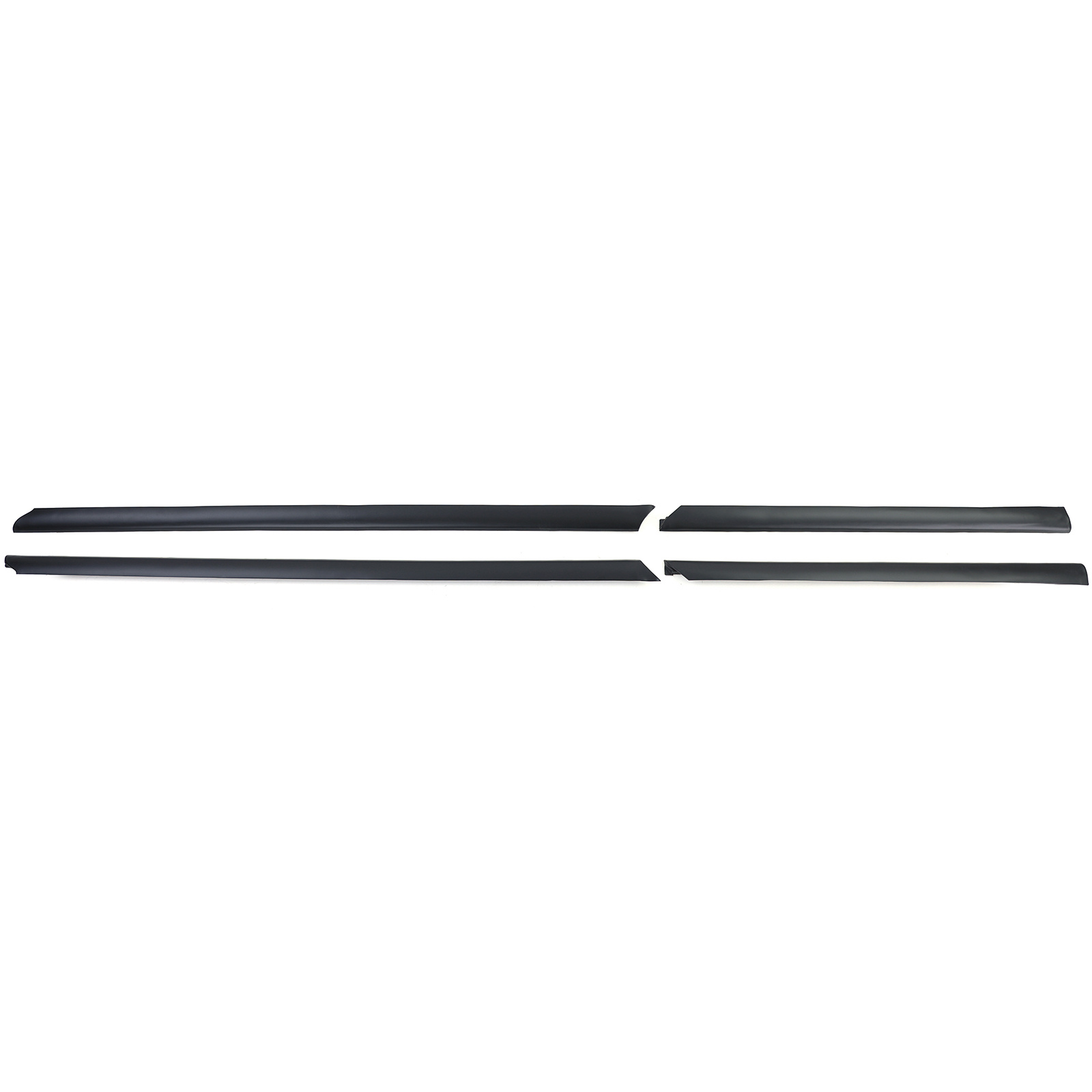Stootlijsten - voor Audi A4-type B5 8D 1994-2001 Sedan Avant - 4-delig - zwart