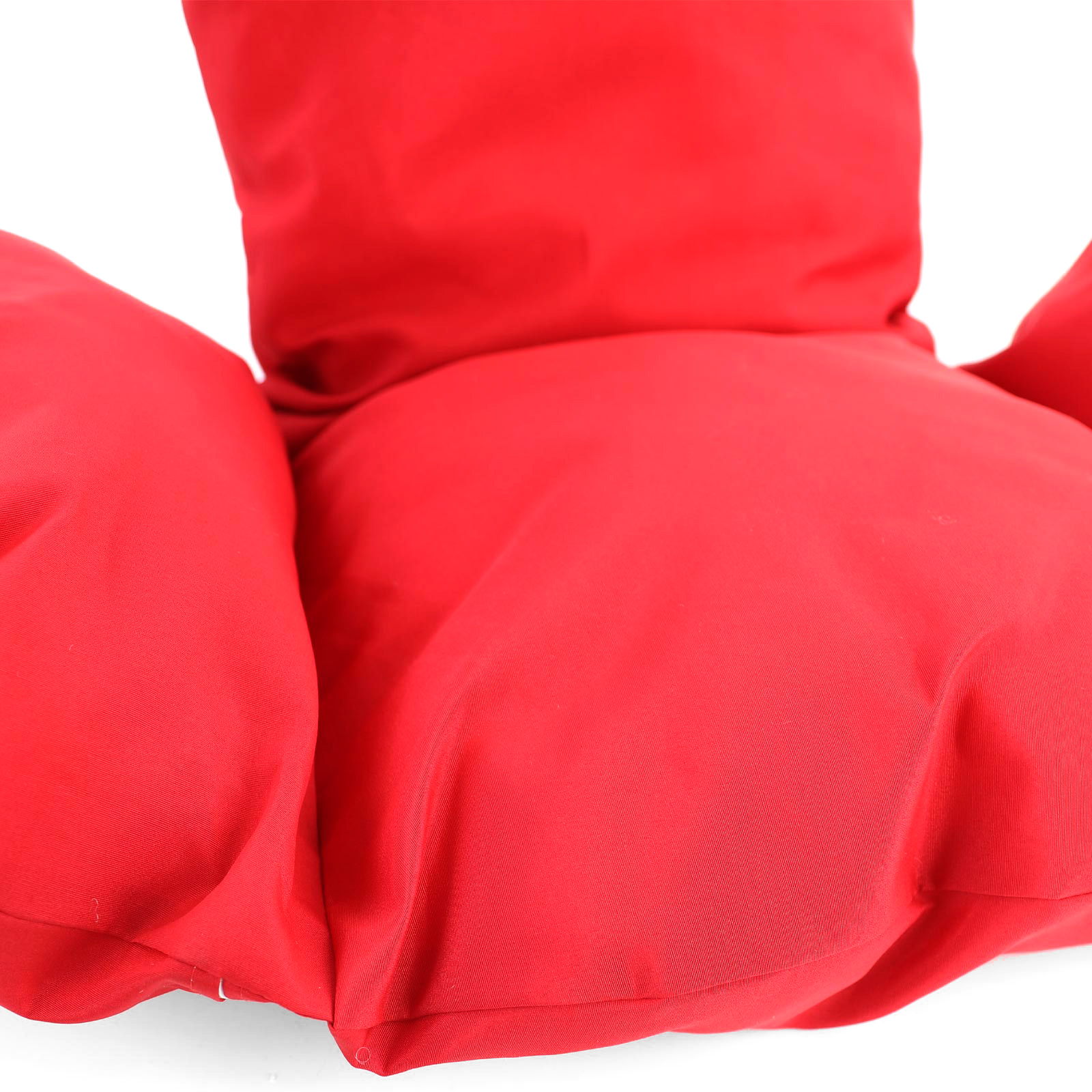 Hangstoel - grijs - 120x106x70 cm - met kussen - rood