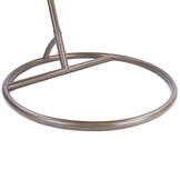 Hangstoel - bruin - 120x106x70 cm - met kussen - beige