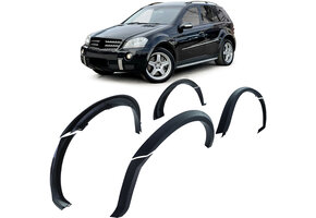 Spatbordverbreders - geschikt voor Mercedes ML type-W164 2005-2011 - kunststof