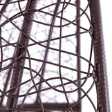 Hangstoel - 90x117x60 cm - met kussen - lichtbruin bruin