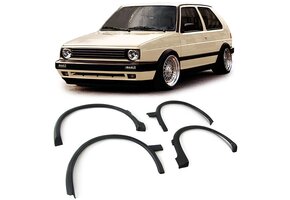 Spatbordverbreders geschikt voor VW Golf 2 type-3- 5 deurs 1987-1991 - sportief