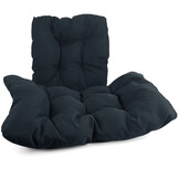 Hangstoel - 90x117x60 cm - met kussen - grijs donkergrijs