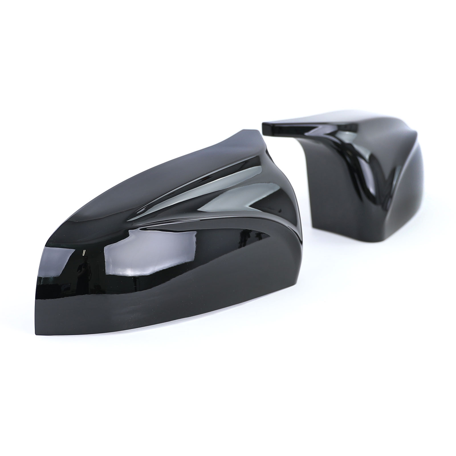 Spiegelkappen geschikt voor BMW X5 X6 type-E70 E71 - zwart glanzend